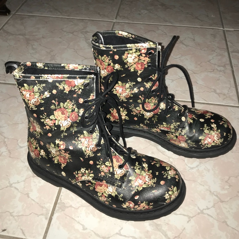 Floral Boots